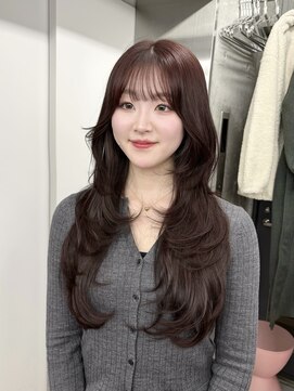 エヌアイ オモテサンドウ(ni omotesando) レイヤーカット/ワインレッド