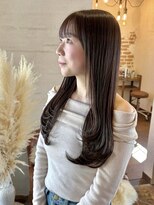 ジリー(gilly)&nbsp;【gilly】layer cut × chocolate brown
