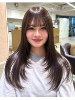 フェイス 石川町 (FACE)&nbsp;ブリーチなしで透明感オリーブ×トレンドレイヤースタイル