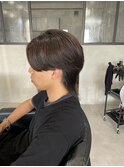 ナチュラルセンターパート/曲がる縮毛矯正／メンズカット