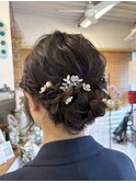 【結婚式お呼ばれヘア×ゆるふわシニヨン】kanna