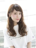【salon de MiLK 原宿】オン眉×フェミニンセミロング