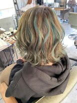 ヘアスタジオニコ(hair studio nico...) ハイライト グリーン