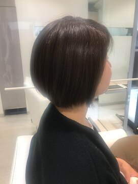 ヘアアンドネイルイミュン(Hair&Nail immune) .大人ナチュラルボブ 30代40代50代 藤沢 カラーで髪質改善