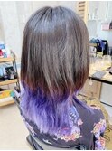 ☆大胆な裾カラー☆ロイヤルパープル☆ティントバー☆