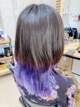 ティティ(titi) ☆大胆な裾カラー☆ロイヤルパープル☆ティントバー☆