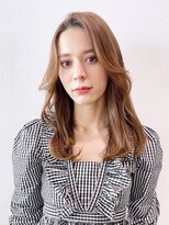 アイティー バイ アルバム 中野店(IT by ALBUM) ブラウン艶ロング_くびれヘアビタミンカラーメルティカラー_8906