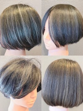 レスト ヘアー(Resto hair) グレイも怖くない　白髪ぼかし