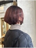 【eddie】ピンク+丸いボブ
