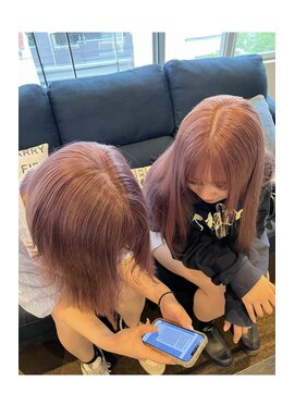 ダブル アンダーバー サロン(W_SALON) 【W_SALON 河原町】ピンク/ベージュ/ピンクベージュ