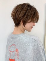 ハローバイシー 仙台(Hello by Sea)&nbsp;ブリーチなしハイトーン×ショート/前髪カット韓国風ボブ[仙台]