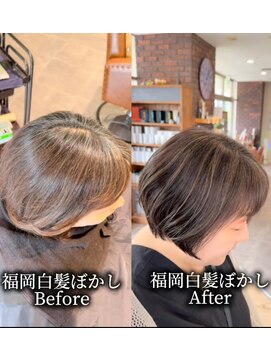 ヴィコロ(vicolo) 白髪ぼかしハイライカラー