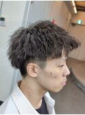 サーフアップバングソフトツイスト短髪ショート男髪