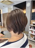 ショートボブマロンベージュ［東大島／東大島駅］