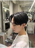 センターパート 縮毛矯正