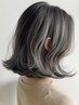 脱白髪染め◆白髪ぼかしハイライトカラー+不純物除去+クイックスパ付き♪