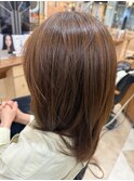 ミディアム毛先レイヤー