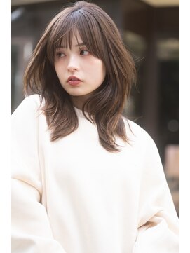 リノ 吉祥寺(Lino kichijoji) 【Lino  kichijoji  本間】  ミディアムエアリーレイヤーカット