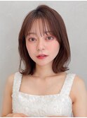 艶感結べるボブ愛され大人可愛いミニウルフデジタルパーマ