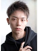 ツーブロック刈り上げ【爽やかアップバングショート】