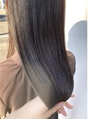 透明感カラー×柔らかいオリーブベージュ