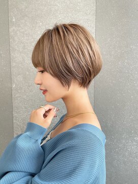 ロンドロゼ 池袋(Lond rose) くびれヘア/アプリコットオレンジ/レイヤー/ショートボブ韓国9