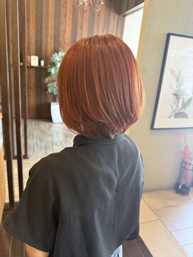 ブランシェ 小牧店(BRANCHE) ダブルカラー/ピンクオレンジブラウンカラー〔西尾〕