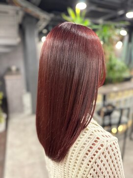 インク(ink) チェリーピンク/ブリーチなしカラー/透明感カラー