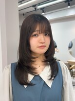 モク 立川(moc)&nbsp;韓国風レイヤーカットブリーチダブルカラー前髪