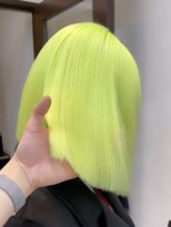 プネル(punel)&nbsp;ライムグリーン　ケアブリーチ　原宿