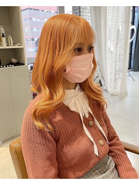 韓国風オレンジカラー