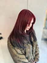 ノアル 大宮店(NOAHL) レッド/ブラック/ダブルカラー/ルーツカラー M