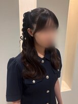 ディックス 浜野店(dix) ハーフツイン×リボンアレンジ