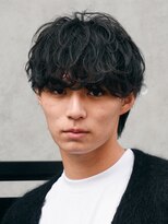 テン 心斎橋(tenn.)&nbsp;心斎橋シャドウパーマメンズマッシュウルフカット波巻きパーマ