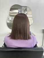 ソア バイ リコヘアーうるま(SOAR by lico hair Uruma)&nbsp;ダークパープル/ナチュラルショート/ミルクブラウン/夏/うるま