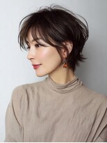 ハーツ 青山表参道店(Heart's) 白髪ぼかし脱白髪染め似合わせショートボブ40代50代60代