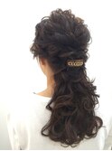 ネオハーフアップ ヘアセット