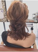 ユルフワ ハーフアップ 似合わせヘアアレンジ