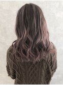 【iIIL hair lounge】ピンクベージュオルチャンヘア　高崎