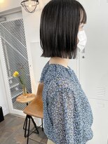 イコ 表参道原宿(ico)&nbsp;オリーブグレージュ ミニボブ イルミナカラー 外ハネ