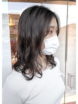 リル 住吉店(LiL)&nbsp;ミディアムヘア×ウェットパーマ