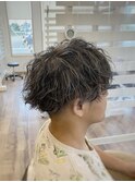 波巻きパーマハイライト