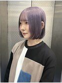 #モーブラベンダー×ボブ