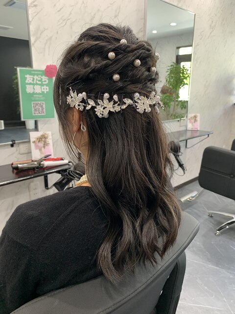 ★ハーフアップ×ヘアアレンジ★