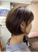 丸みショート×立体感のあるハイライト★