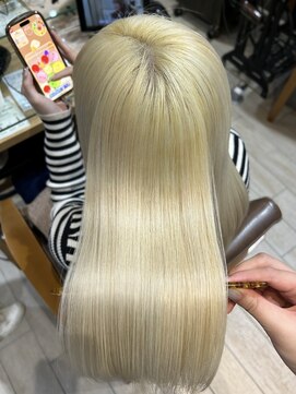 プラグ バイ ネオリーブ(plug by neolive) レイヤーロング×髪質改善 [髪質改善/縮毛矯正]韓国A◎