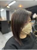 大人かわいい☆20代30代40代☆小顔ネオウルフ☆グレージュ