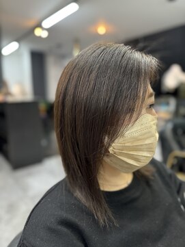 アローズ 久留米店(arose) 大人かわいい☆20代30代40代☆小顔ネオウルフ☆グレージュ