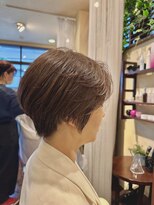 エニィ 池袋西口(Any)&nbsp;デザインカラー/レイヤーカット/ウェットヘア/オリーブベージュ