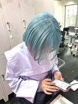 ブリーチダブルカラースカイブルーカラーデザイン韓国